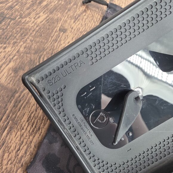 Loopy Phone Case Samsung Galaxy S23 Ultra Stealth Black Matte Solid Bumper Basic - Picture 3 of 9